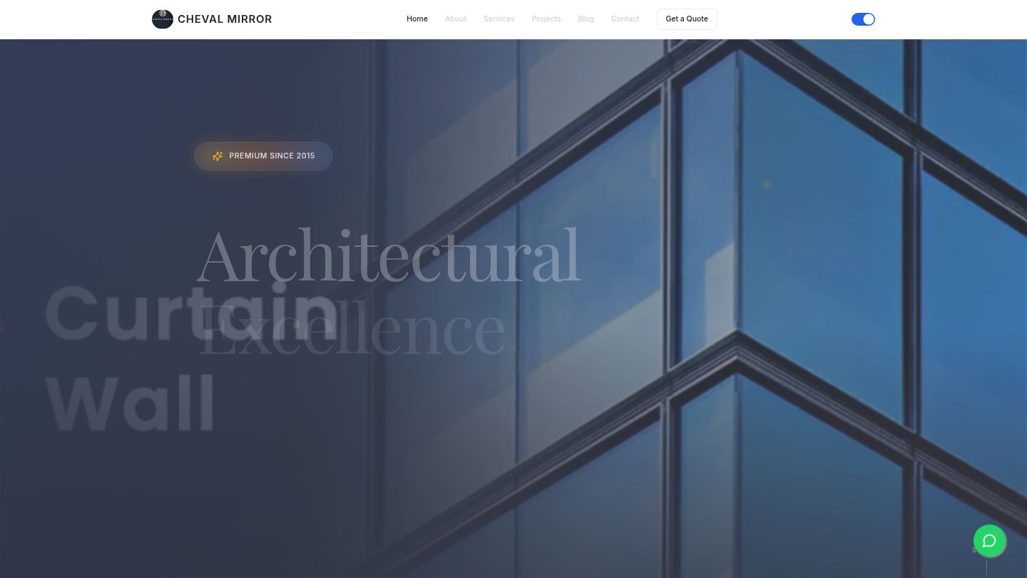 Cheval Mirror & Structural Glass